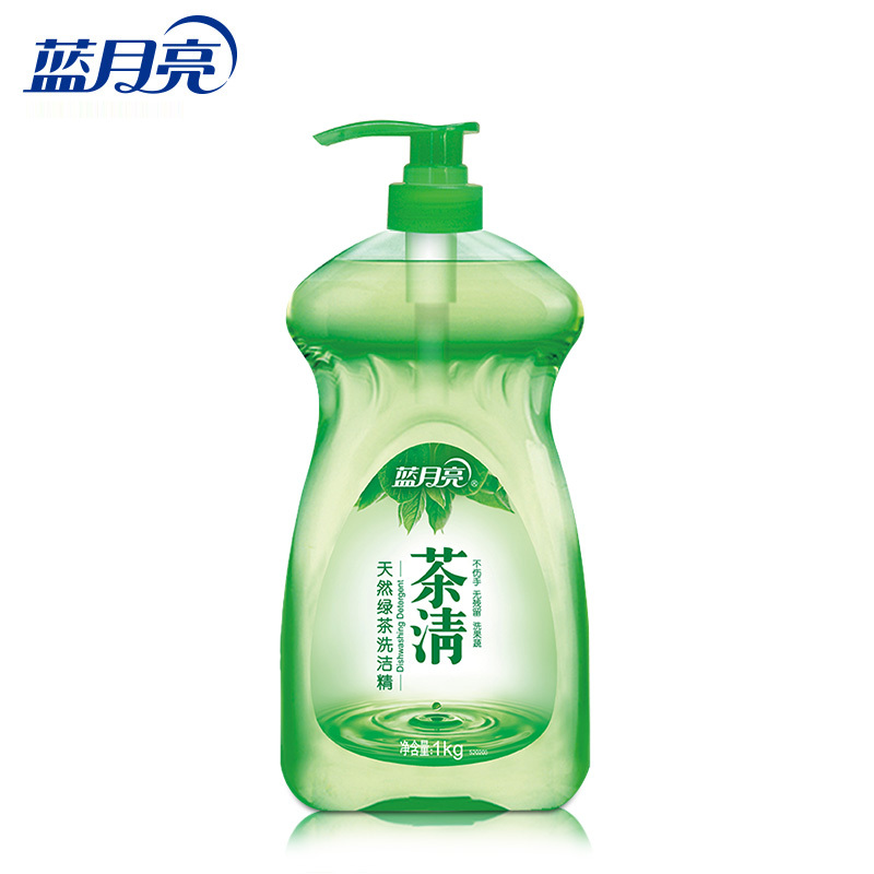 茶清天然绿茶洗洁精1KG 家用厨房大桶洗碗蔬菜水果洗涤剂