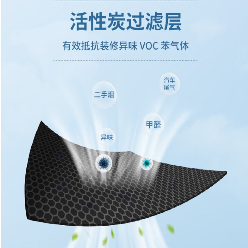 3M KN95活性炭带阀口罩(耳带式) ,9541V 包装:20只/盒