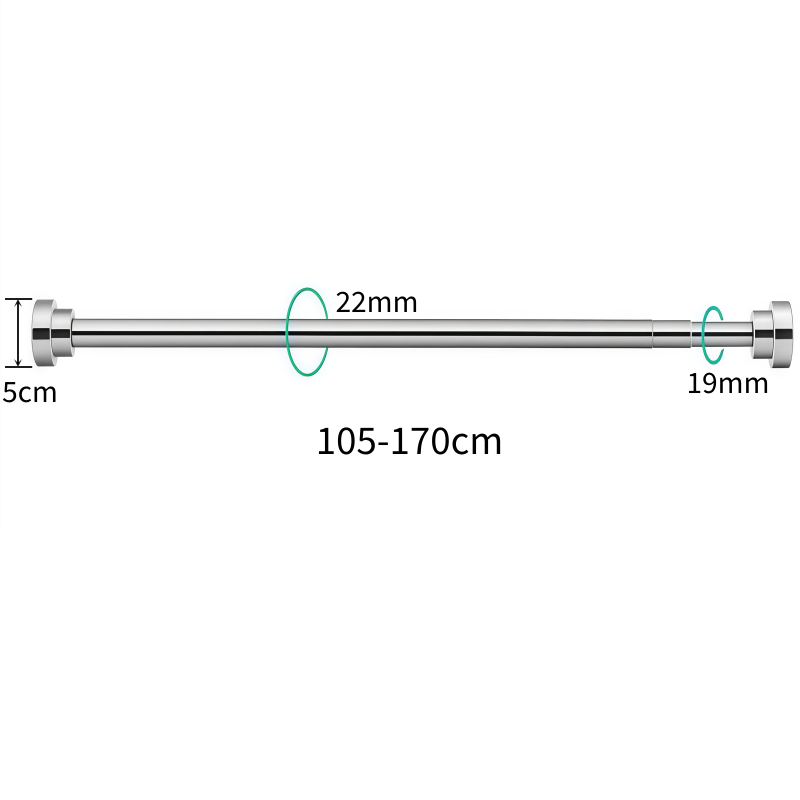 豫龙都 伸缩晾衣杆 1.7米 个高清大图