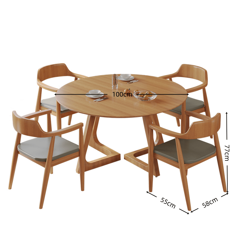 豫龙都休闲桌洽谈桌椅实木套高清大图