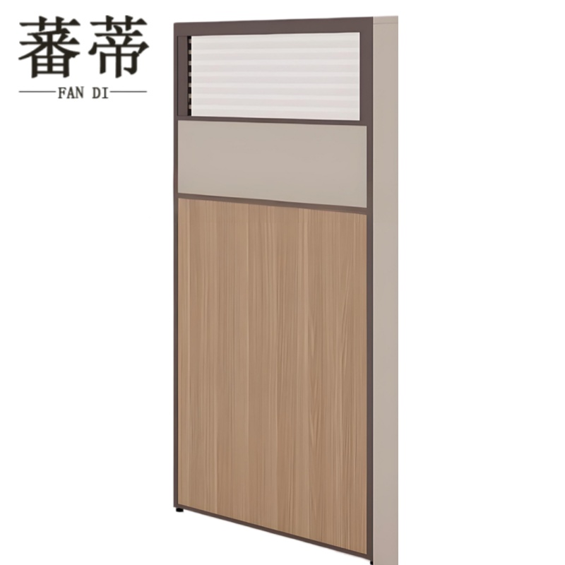 蕃蒂屏风办公桌4.2*1.5m(3人位+柜)套高清大图