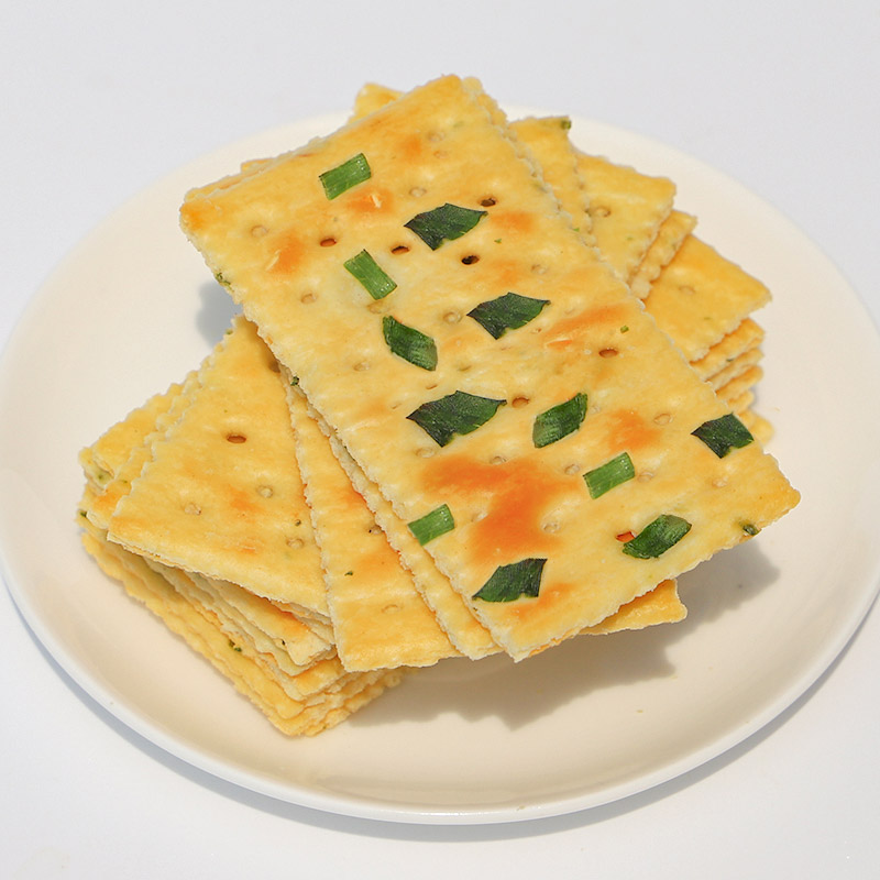 唛兆香葱苏打饼干整箱 葱香咸味梳打饼小零食小吃彩盒装高清大图