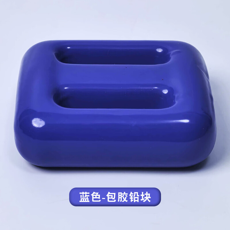 YEXIZE潜水铅块负重腰带式配重铅锭自由潜深浮潜负重加重铅块腰坠-蓝色3000g