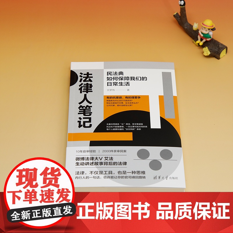 正版新书法律人笔记:民法典如何保障我们的日常生活 艾罗伟 清华大学出版社 民法-法典-看故事学法律高清大图