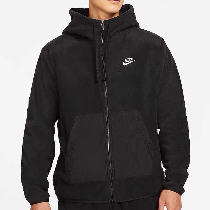 NIKE耐克连帽外套运动休闲舒适保暖男装夹克DD4883-010 D