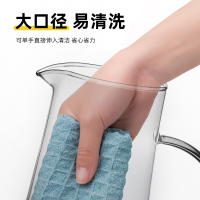 JEKO&JEKO 夏季冰箱冷水壶凉水杯玻璃耐高温家用柠檬凉茶储水泡茶壶大容量套装