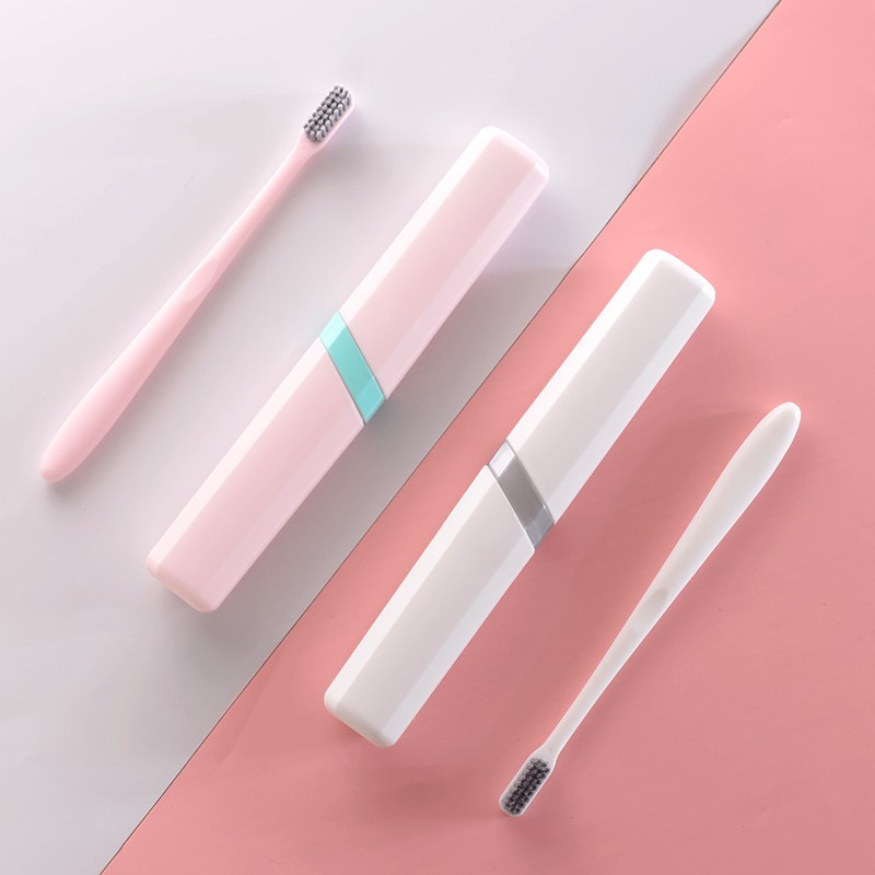 牙刷盒便携式创意牙刷套牙具盒带盖牙刷架旅行牙刷收纳盒旅游套装三维