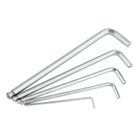 迅众 加长内六角球头扳手 镀镍L型内6方棱L形六方扳手18mm