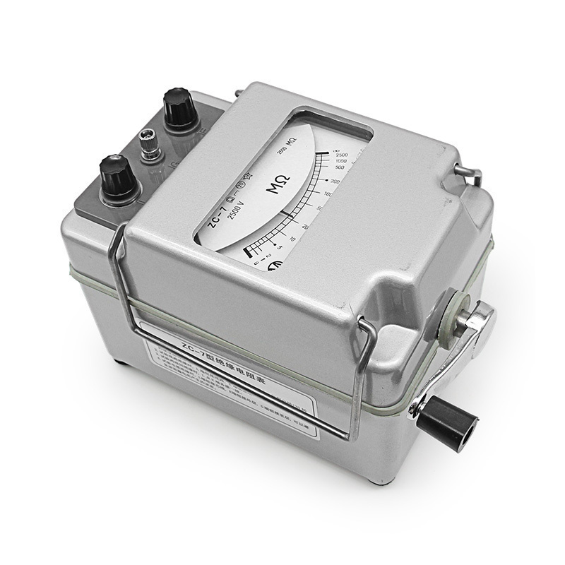 汐岩绝缘电阻测试仪兆欧表500V1000V2500V5000V电工摇表 ZC-710000V\10000M高清大图