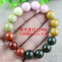 天然阿拉善手串戈壁玛瑙玉石时尚水晶手链单圈男女情侣饰品民族风 12MM款