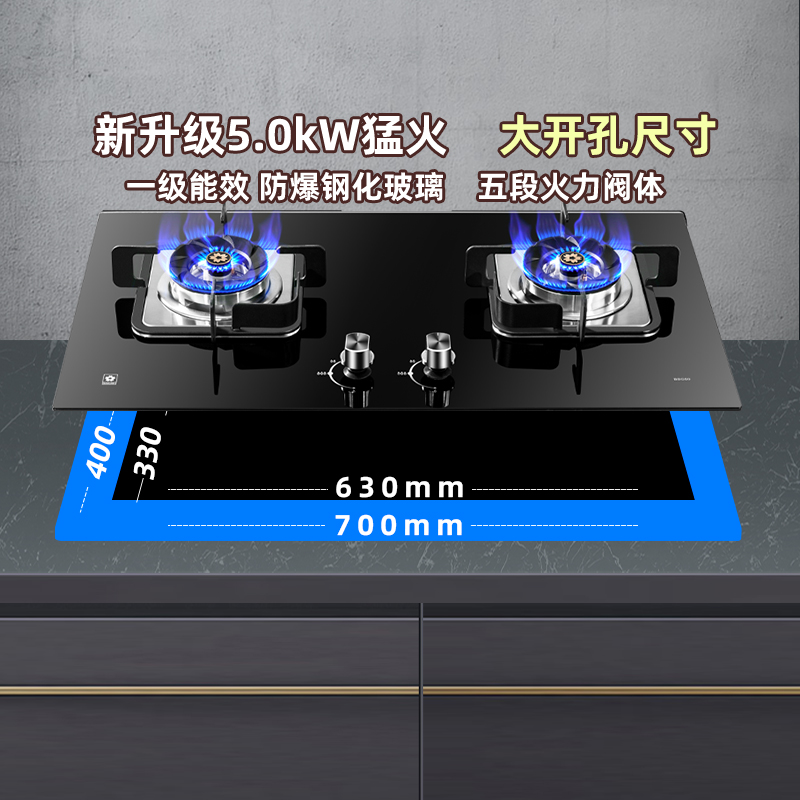 樱花(SAKURA)烟灶套餐 自清洁 20立方侧吸抽油烟机燃气灶煤气灶具 厨电烟灶套装JA06+BBG09(天然气)高清大图