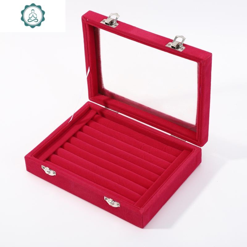 首饰盒耳环收纳盒简约大容量项链耳钉戒指放饰品饰品盒
