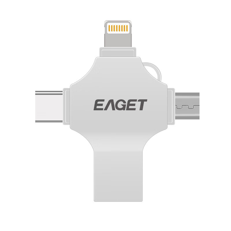 忆捷(EAGET) CF12苹果安卓type-c四合一U盘 手机电脑两用优盘 256G