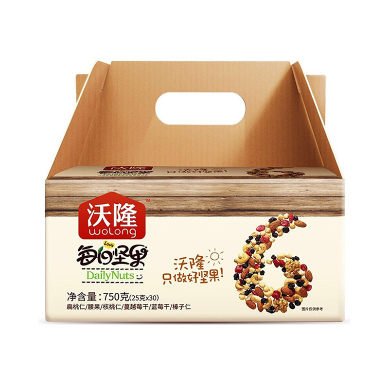 沃隆每日坚果A款25g*30包 盒装
