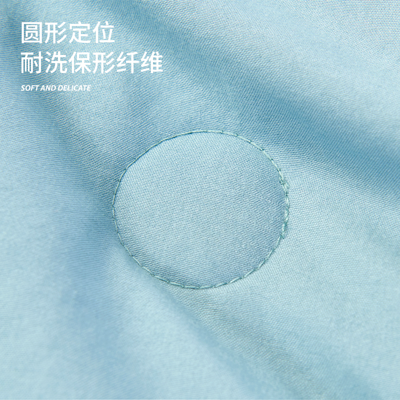 洁玉(Jeyu) J4723 缤纷假日水洗夏被-湖蓝 150cm*215cm高清大图