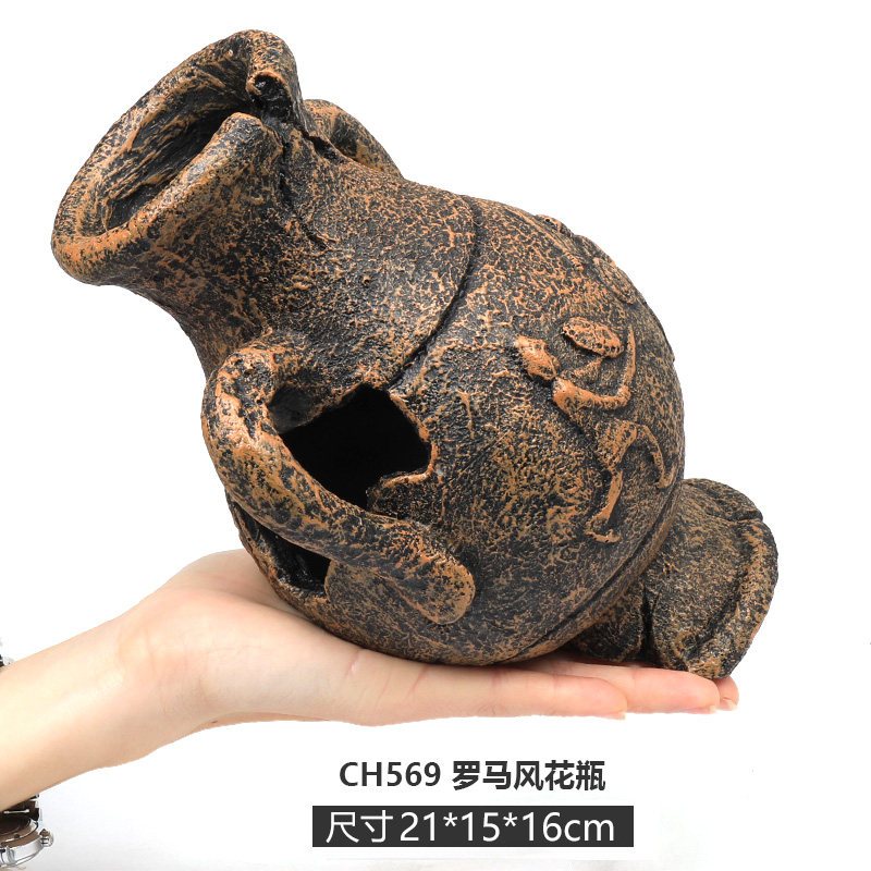 鱼缸造景装饰海绵宝宝公仔水族箱卡通树脂小摆件鱼虾躲避屋