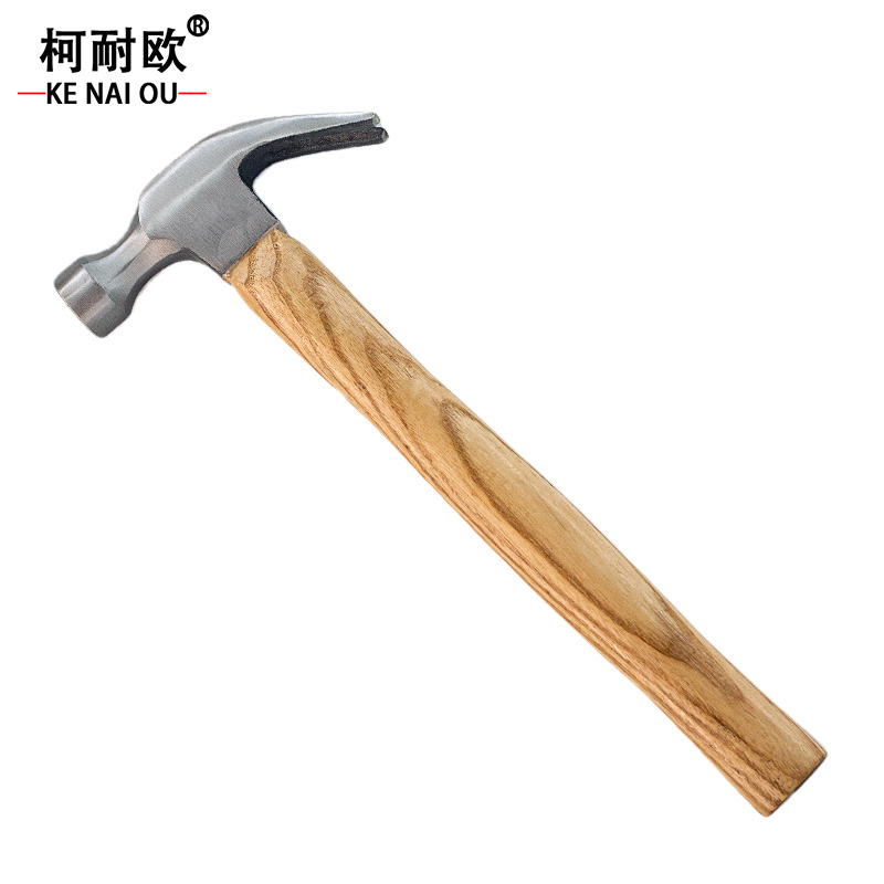 柯耐欧 工业级木柄羊角锤V型起钉锤 0.25kg 0.5kg 0.75kg 把高清大图