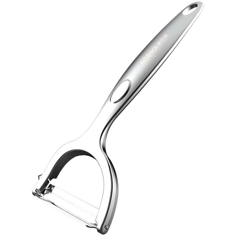 康巴赫削皮刀不锈钢全金属尾部挂钩瓜刨刀KBH-1129XPD