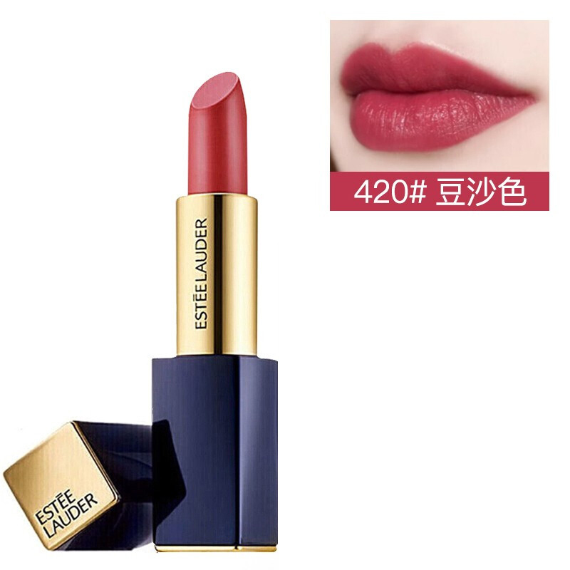 雅诗兰黛(Estee Lauder)口红3.5g花漾倾慕显色持久魅色唇膏 420#/豆沙色