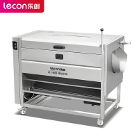 乐创(lecon)商用毛刷清洗去皮机 饭店食堂土豆地瓜剥皮机 300kg/h L-JG-CX-800