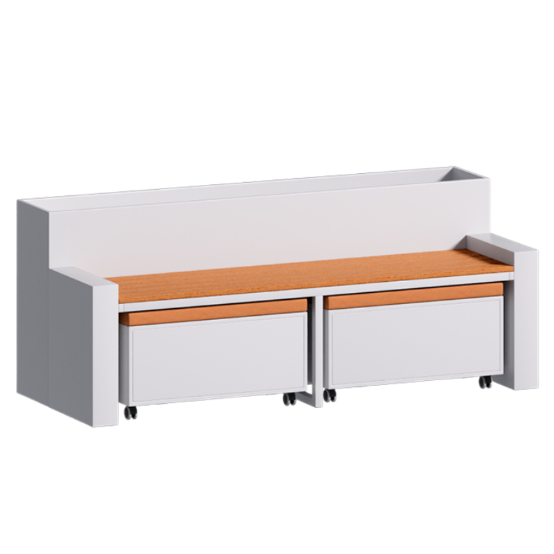 铭思 达户外长 椅高清大图