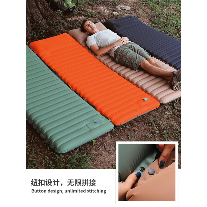 露营单人充气床垫帐篷地垫气垫床闪电客户外野营防潮垫加厚打地铺午休