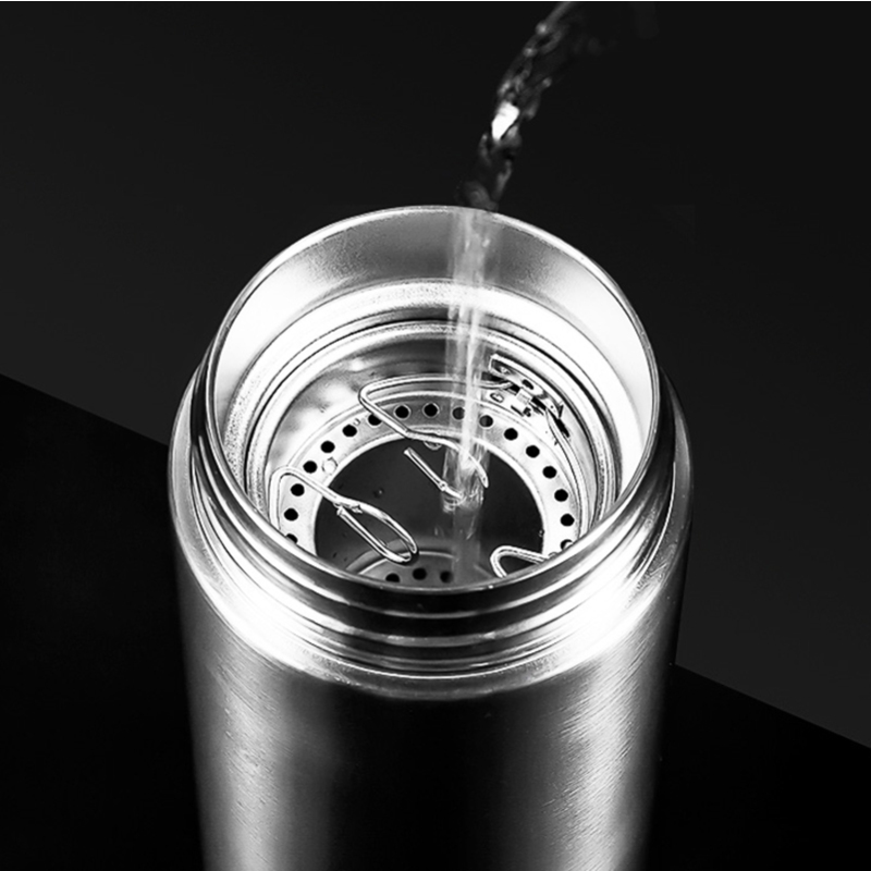 万象保温杯男士高档大容量304不锈钢商务水杯一体内胆持续锁温质感杯