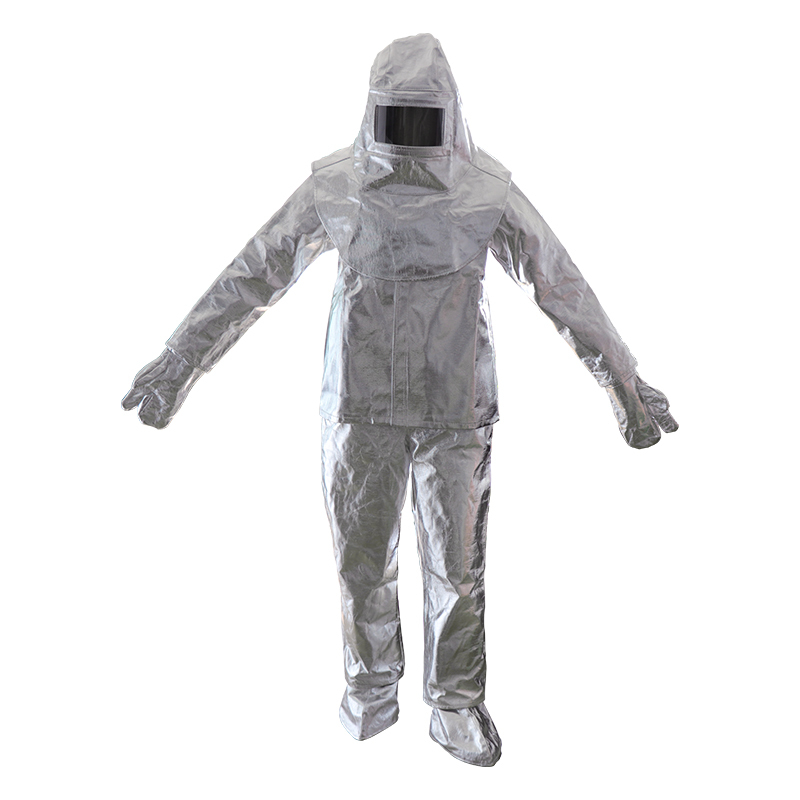 消防隔热服防火服防烫服1000度高温隔热工作服分体式防高温带背兜高清