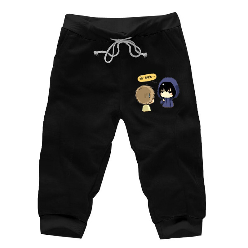 动漫短裤盗墓笔记动漫裤子小哥闷油瓶休闲日常情侣七分短裤