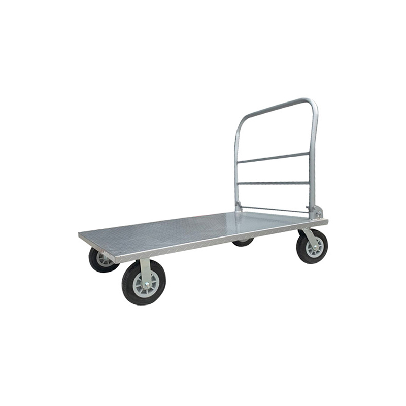 苏识 CZ8-80 80*120cm橡胶轮 重1000kg 重型平板手推车 (计价单位:辆) 银色高清大图