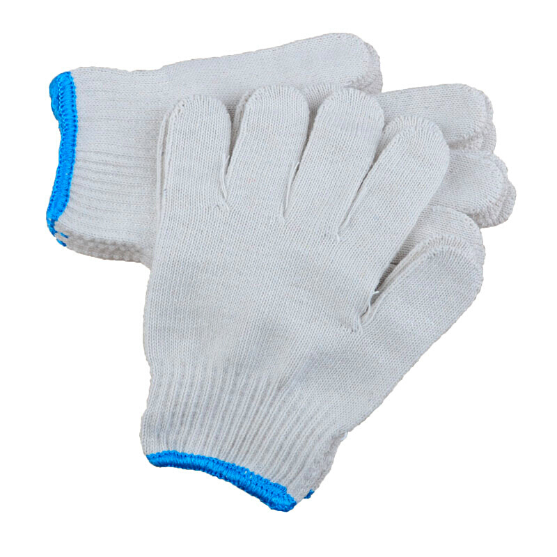 安步塔 白线手套 棉纱尼龙手套 劳保加厚耐磨 (单位:双)
