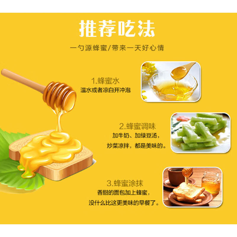 中粮山萃田园蜜语蜂蜜礼盒1500g高清大图