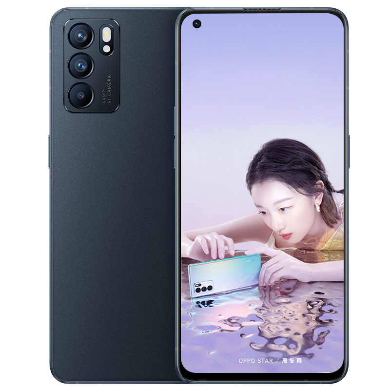 OPPO Reno6 5G 12GB+256GB 夜海 5G数字移动电话机 全网通(线下)