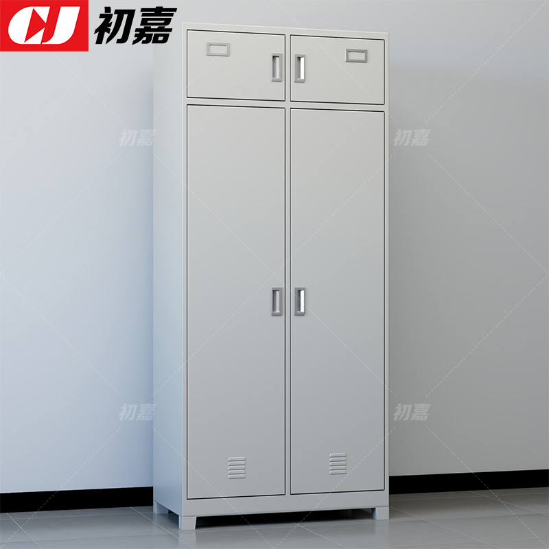 初嘉(CJ)ZSYJ-10 双人内务柜铁皮更衣柜储物柜宿舍衣帽物品柜士兵柜高清大图