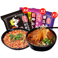 陈村火鸡面重庆小面重庆酸辣粉酸菜味混合10袋组合非油炸方便面