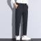 秋冬款西裤男9分裤 纽扣中腰宽松弹力百搭时尚简约新款男士休闲裤