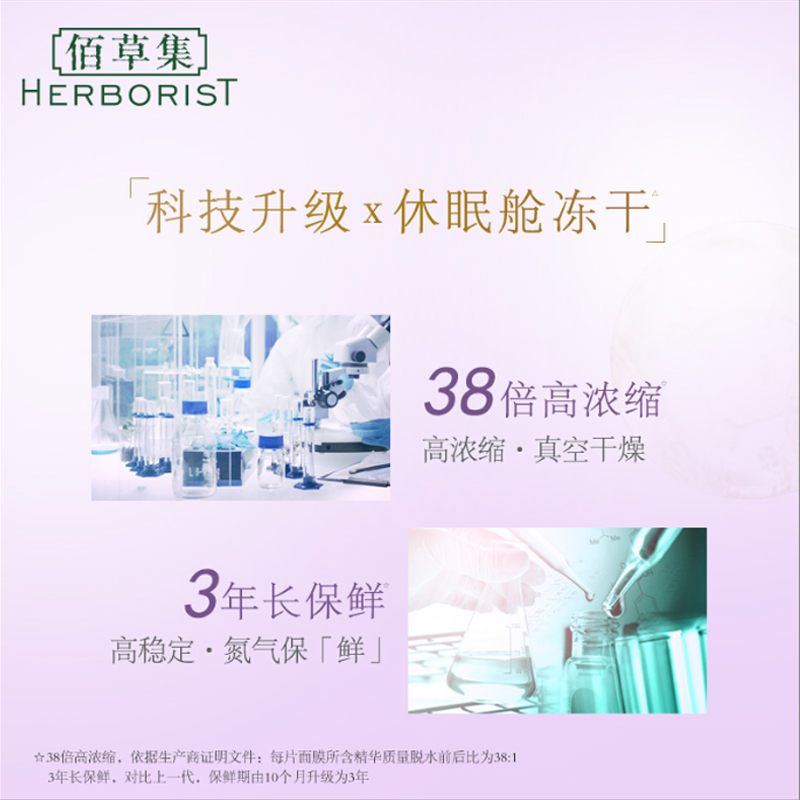 佰草集原生初肌固态精华紧致面膜6片装 提拉紧致滋养肌肤冻干面膜