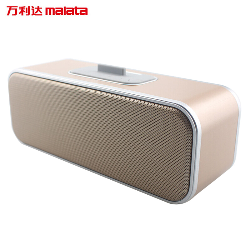 万利达(Malata) 万利达(Malata)S60 音响蓝牙音箱插卡低音炮手机桌面创意时钟迷你音响 金色视频介绍_万利达(Malata ...