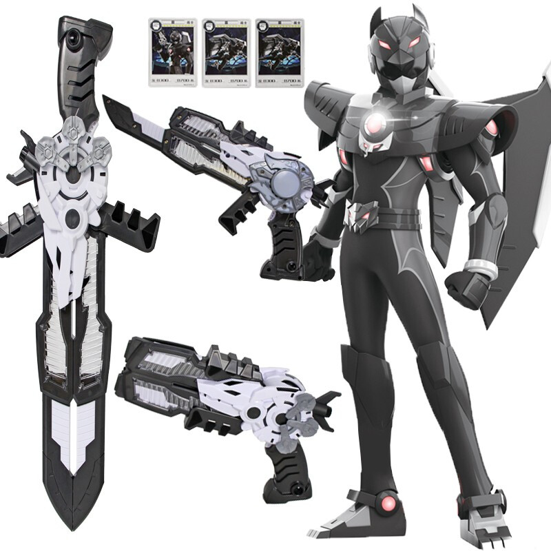 【官方】迷你特工队弗特雷赛米露西麦克斯变形合体金刚机甲刀剑光之x