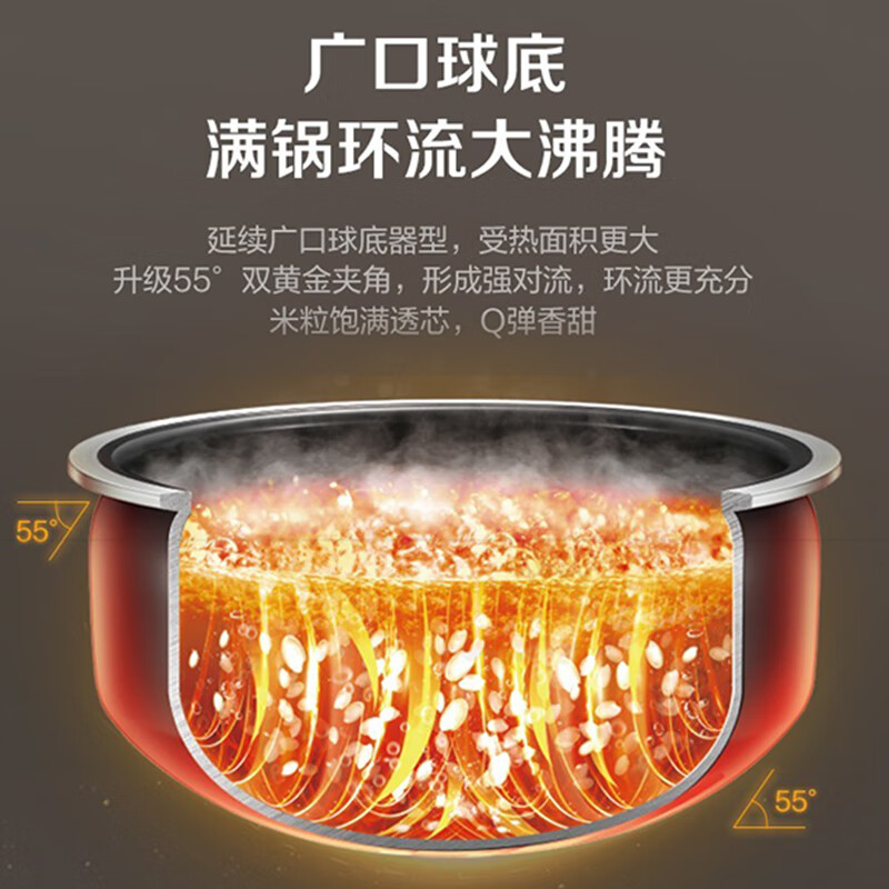 苏泊尔 SF30HC85 电饭煲 家用IH3升2-6人用远红外广口球底本釜内胆防溢沸煮高清大图
