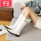 可莉允女童长靴2022春秋冬新款中大童高筒靴公主鞋儿童靴子白色防滑童鞋