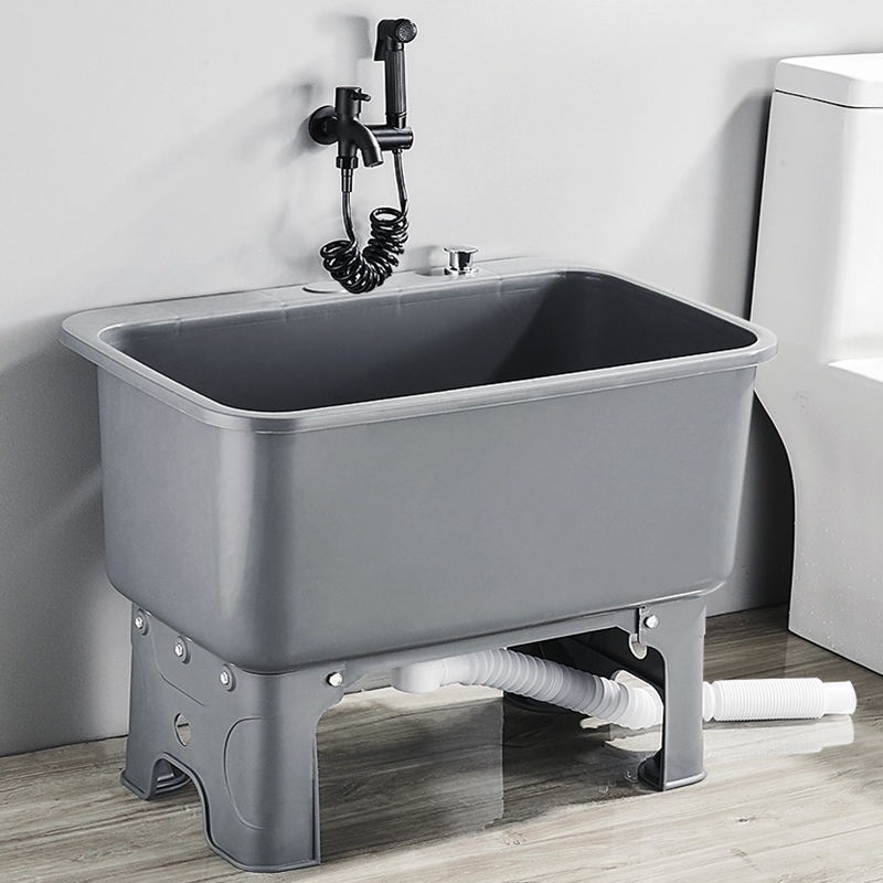 法耐拖把池阳台高脚洗拖布地盆卫生间家用墩布拖布池移动水池水槽池子