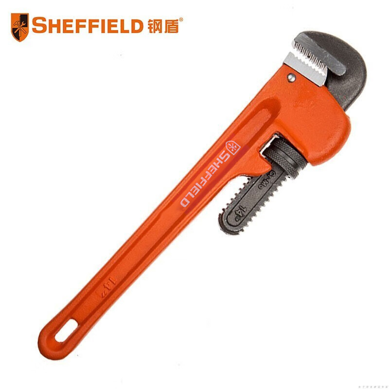 钢盾(SHEFFIELD) S104014 管钳14重型管子钳水管钳【家用】