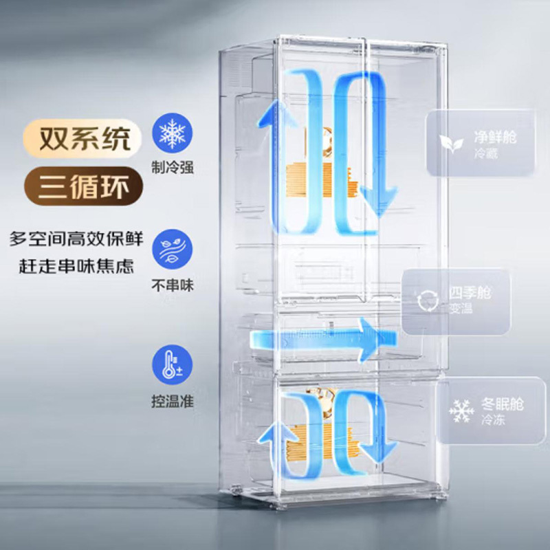 松下(Panasonic)NR-W472TG-H新品462L法式多门冰箱58cm超薄Ag银离子抗菌 -32℃速冻宽幅变温