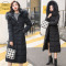 简妮薇(JIANNIWEI)中长款羽绒服女2019新款韩版宽松大码羽绒服女冬季外套女
