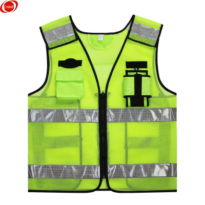 谋福CNMF 交通警示执勤马甲 反光背心 马甲反光安全服安全背心 (热熔鱼网布马甲)M 8236