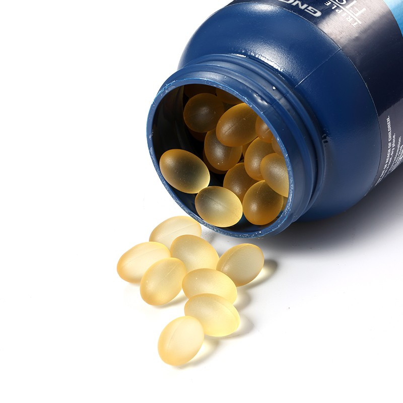 健安喜 GNC 三倍深海鱼油迷你软胶囊120粒 进口鱼油欧米伽3Omega-3&DHA 美国进口