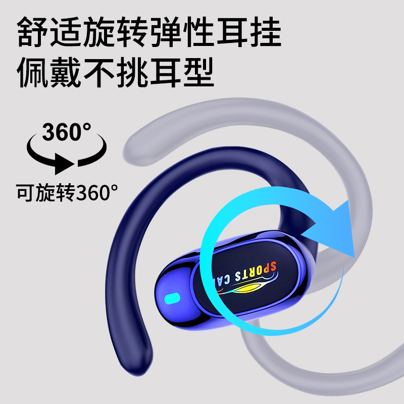 夏新(AMOI)2025新款挂耳式无线耳机蓝牙超长续航不入耳降噪运动游戏可通话高清大图