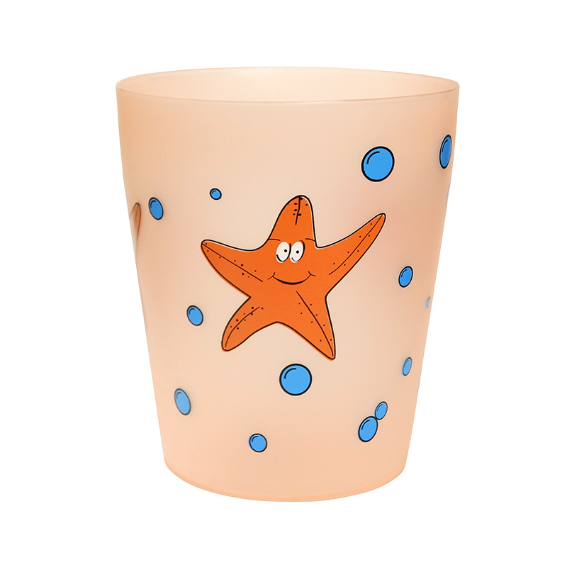 龙士达(LONGSTAR) LA-26-1 小号印花果皮桶 垃 圾 筒高清大图