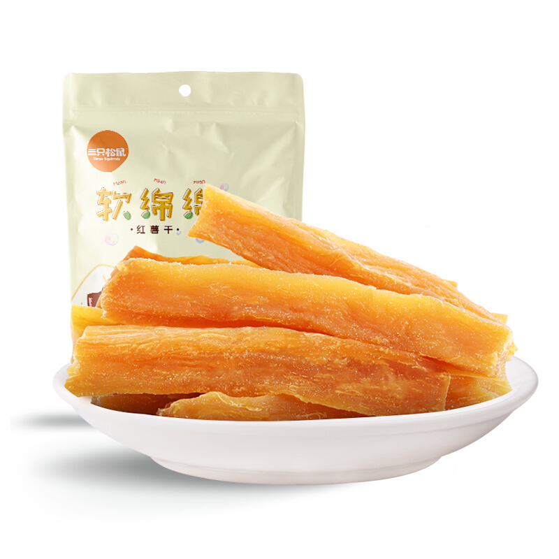 三只松鼠 软绵绵红薯干 80g/袋
